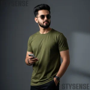 Export Quality 100% Cotton Fabric Crew Neck T-shirt